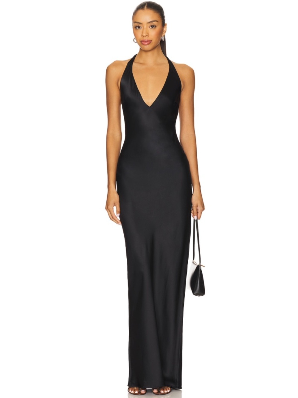 AMANDA UPRICHARD Bondi Maxi Dress Silk